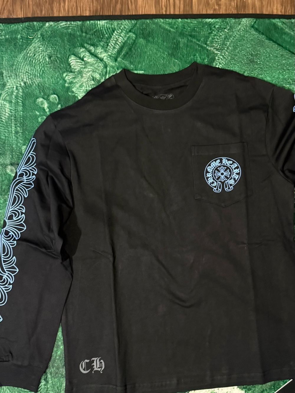 Chrome Hearts Black x Blue Long Sleeve Shirt